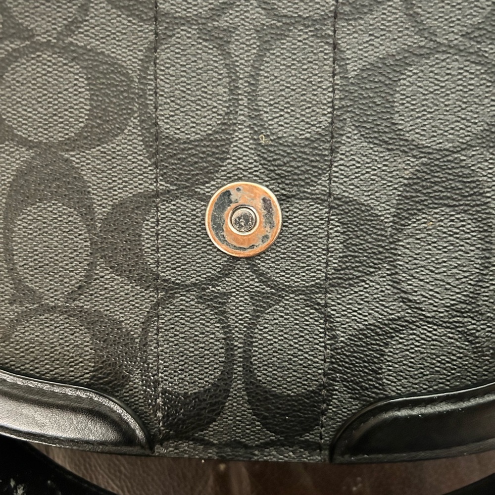 Coach Black Saddle Bag - Picture 5 of 7